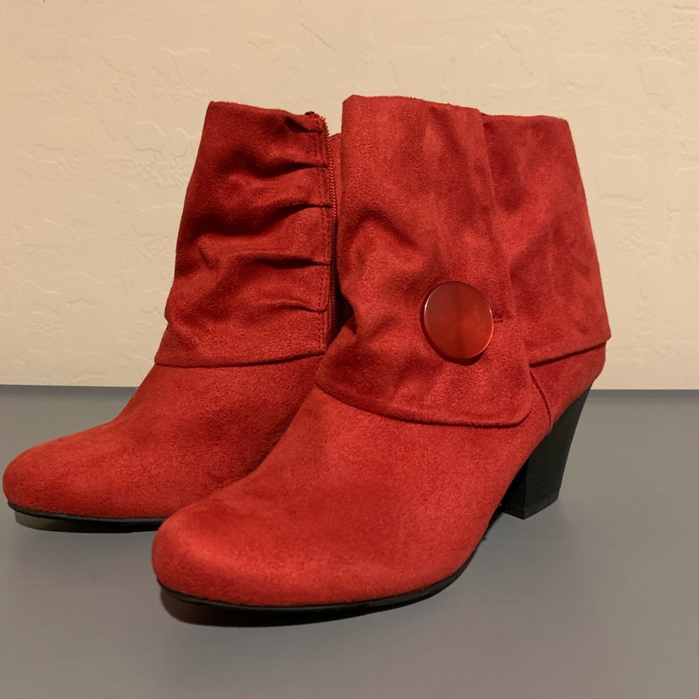 Red Suede Boots
